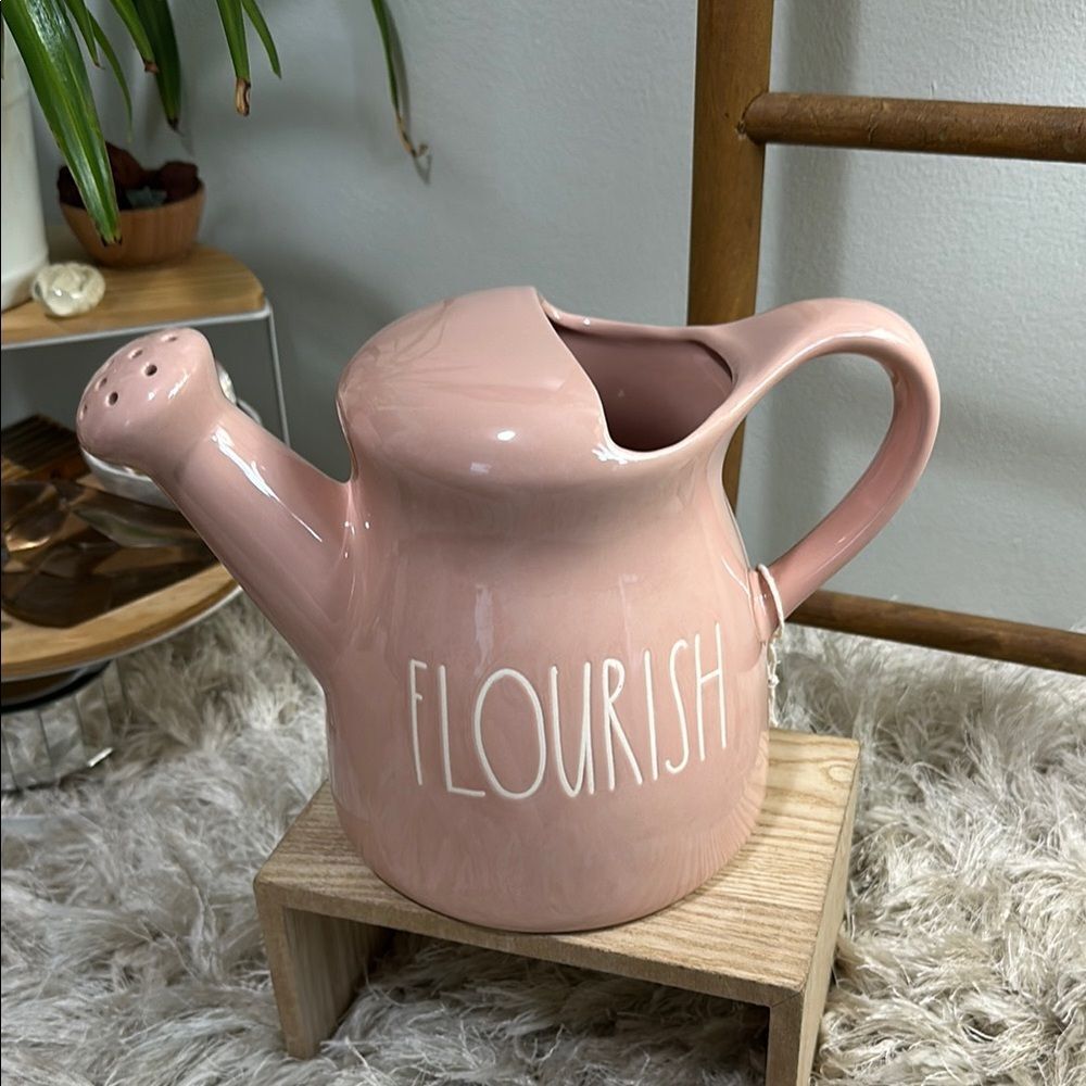 Rae Dunn By Magenta FLOURISH
Pink Ceramic Garden Watering Can